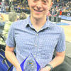 Tribune and North Star News reporter and editor Ryan Bergeron received the Minnesota State High School League’s (MSHSL) “Outstanding Media Service Award, Print Division” on center court at Target Center in Minneapolis during halftime of the Class AAA state boys’ basketball championship between Totino Grace and DeLaSalle on March 25.