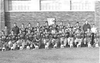1964 Karlstad Rabbits Football – Kneeling: B. Sjodin, E. Pietruszewski, H. Turnwall, D. Henry, T. Folland, D. Fish, M. McNelly, N. Skogerboe, C. Farbo, N. Wikstrom, T. Olson, B. Struck.
Standing: M. Erickson (manager), Mr. Heck (coach), R. Krantz, J. Folland, R. Golby, K. Sylskar, C. Anderson, J. Lund, C. Johnson, J. Nelson, Mr. Musburger (assistant coach),
P. Bostrom (manager).