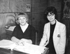 Circa 1967 – Karlstad School Secretaries – Erlyce Spilde, Kathy Britten