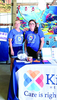 Jeanna Kujava and  Emily Heffernan at the Kittson County Fair
